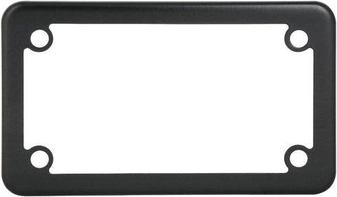 GG Grand General 60394 Matte Black Powder Coated Motorcycle Plain License Plate Frame...