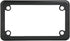 GG Grand General 60394 Matte Black Powder Coated Motorcycle Plain License Plate Frame...