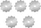 Vleant 5 Pack Gear Type 45mm Rotary Cutter Replacement Blades Durable Rotary Cutter Versatile Blades for Quilting Scrapbooking Sewing Arts Crafts...