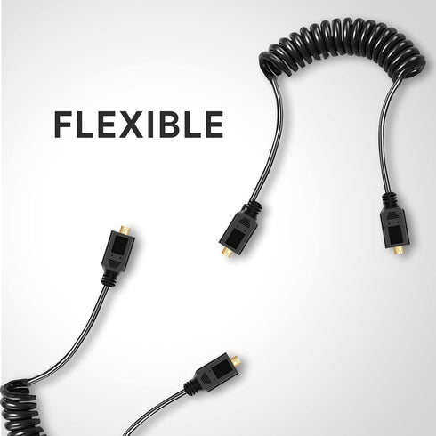 UCEC 11.81"/30cm Coiled Micro HDMI to Micro HDMI Cable for Gopro Cameras Small HD Monitors...