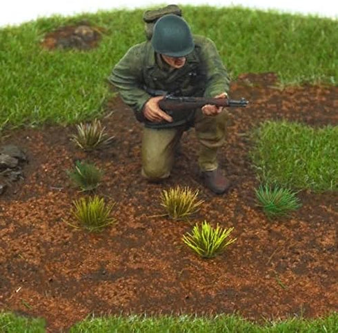 208 Pcs Static Grass Model Grass Tufts Railway Artificial Grass Miniature Grass Tuft Terrain Kit for DIY Model Railway Fairy Garden Diorama Scener...