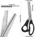 2 Pcs Pinking Shears, AIFUDA Zig Zag Scissors 5mm Craft Scissors Decorative Edge Comfort Grip Scrapbook Scissors for Sewing Fabric,Leather, Paper ...