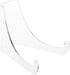 Plymor Clear Acrylic Flat Back Display Easel with Extra Deep Support Ledges, 3" H x 3.125" W x 4" D...