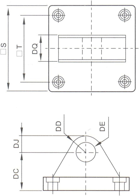 Baomain Foot flange CA-63 for foot mounting work with Pneumatic Standard Cylinder SC 63...