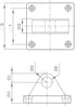 Baomain Foot flange CA-63 for foot mounting work with Pneumatic Standard Cylinder SC 63...