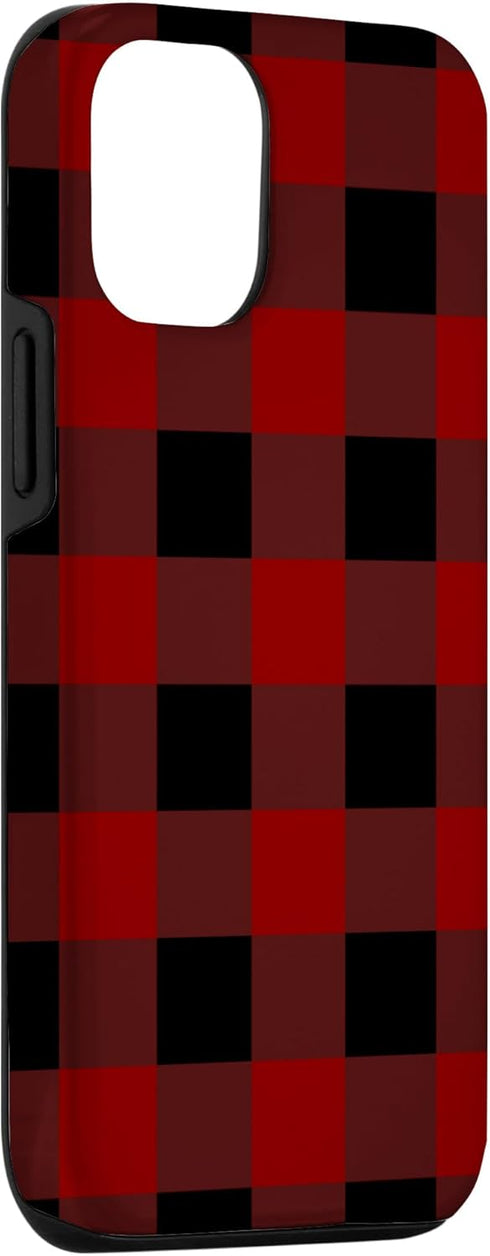 iPhone 12/12 Pro Buffalo Plaid Check Tartan Pattern Lumberjack Flannel Case...