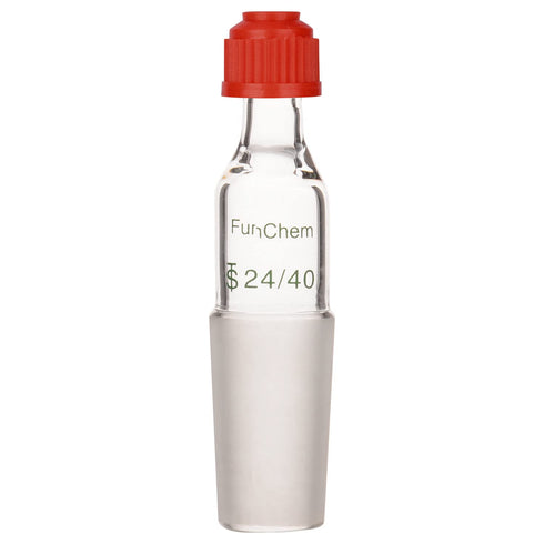 Glass Thermometer Inlet Adapter for Distillation Apparatus, Thermometer Adapter with 24/40 Inner Joint, 80mm Height, 1 Pack...