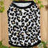 Pet Clothes, Leopard Print T-Shirt Puppy Cat Cotton Vest Clothing Apparel Spring Summer Breathable Sleeveless Harness Costumes for Small Dogs(S, B...