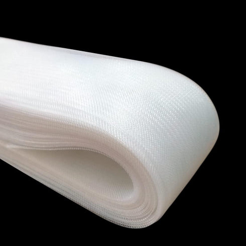 50 Yards Soft Horsehair Braid 3 Inch for Polyester Boning Sewing Wedding Dress Dance Gowns Dress Accessories (White)...