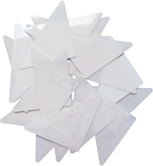 100PCS Shirt Collar Fixed Disposable PVC Collar Anti-Warping Edge Shaper Collar Support Rack Triangle Sticker Collar Extenders Suit for Men Women ...