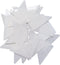 100PCS Shirt Collar Fixed Disposable PVC Collar Anti-Warping Edge Shaper Collar Support Rack Triangle Sticker Collar Extenders Suit for Men Women ...