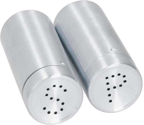 2pcs Spice Stainless Steel Pepper Shaker Kitchen Tool Salt Sugar Spice Pepper Shaker Dredge Salt/Sugar/Pepper Shaker Seasoning Bottle Salt and Pep...