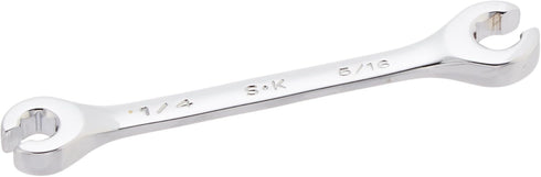 SK Tools USA 1/4" X 5/16", 6 Point, Regular, SuperKrome Double Open End Wrench F810...