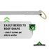 Peakworks Temporary Roof Anchor Bracket - Stainless Steel Safety Roof Top Anchor Bracket for Roofing Work - Industrial, Construction, Roofing Fall...