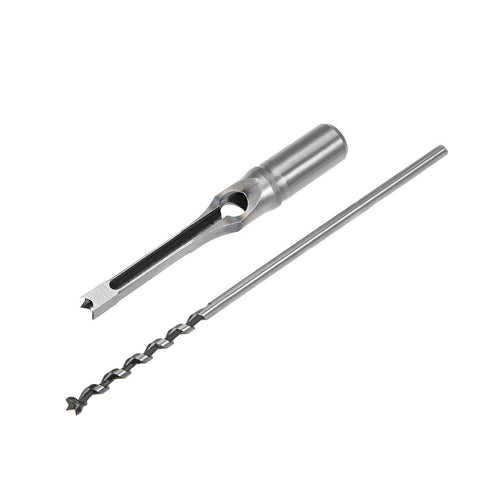 uxcell Square Hole Drill Bit, 5/16" High-Carbon Steel Hollow Chisel Mortise Power Tool for Woodworking...