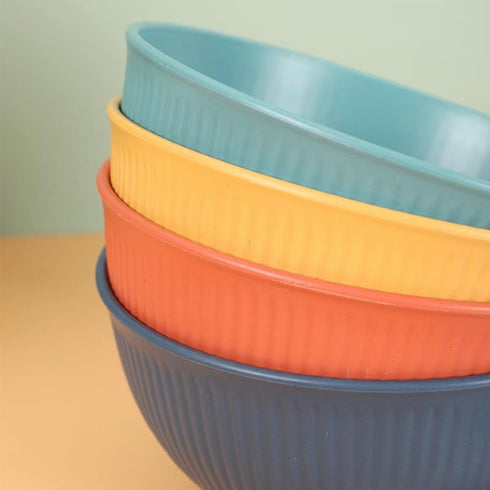 Unbreakable Cereal Bowls 24 oz -Reusable Wheat Straw Fiber Lightweight Bowls Set - Dishwasher & Microwave Safe - Perfect for Snacks,Cereal, Ice Cr...