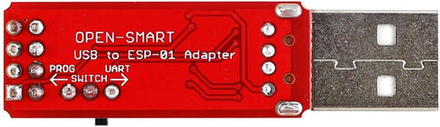 ESP-01S Programmer USB to ESP-01 Adapter ESP8266 Wireless WiFi Module Wi-Fi CH340G UART PORG, 4.5-5.5V 115200 Baud Rate 2PCS...