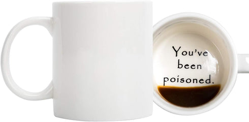 FLY SPRAY Funny Coffee Mug YOU'VE BEEN POISONED Novelty Creativity Drink Cups Unique Joke Great Gag Gift Idea For Men Women - 12 OZ Ceramic Tea Cu...