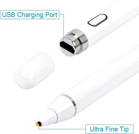 Active Stylus Compatible with Apple, Stylus Pens for Touch Screens,Rechargeable Fine Point Stylist Compatible with Apple and Other Tablets,for Dra...