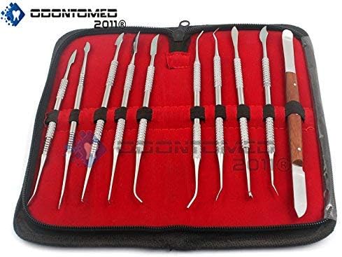 OdontoMed2011 Dental LAB Equipment Dental Dentist Sculpture KIT 'Wax Carver Set,10 PCS/Set ODM...