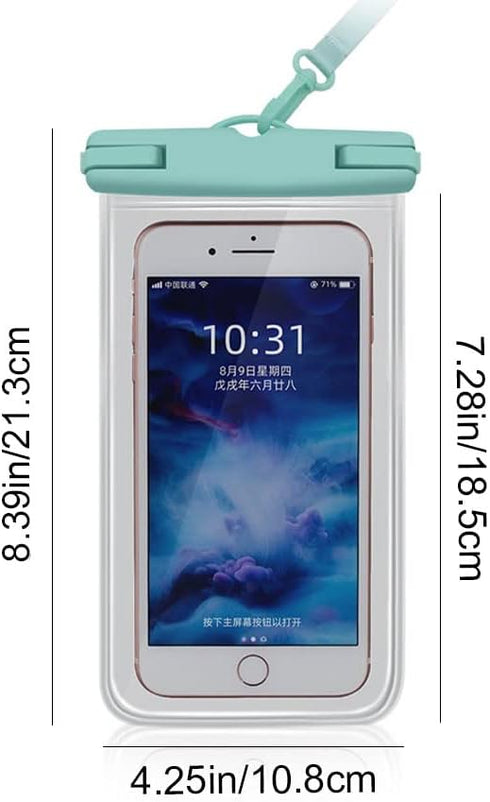 Waterproof Phone bag Phone Pouch Transparent Phone Dry Package for Beach Swimming Boating Fishing...