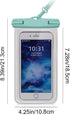 Waterproof Phone bag Phone Pouch Transparent Phone Dry Package for Beach Swimming Boating Fishing...