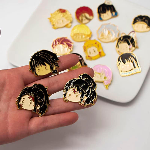 Demon Brooch Anime Cosplay Pins Slayer Mental Cute Kamado Nezuko Accessories 17pcs...