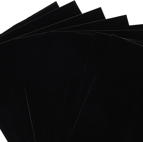 Adhesive Sheet Black Adhesive Back Sheet, 10Pcs Jewelry Box Lint Lining Sticky Flocked Cloth, 11 x 8.3 Inch Self Adhesive Felt Fabric Jewelry Box ...