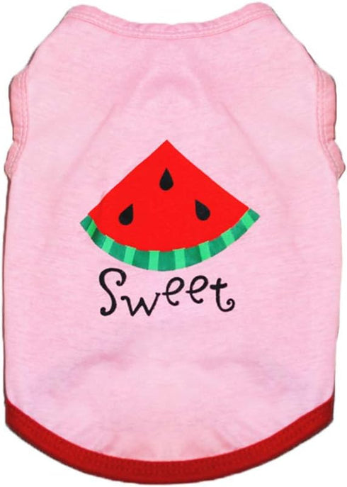 Dog Clothes for Small Medium Puppy Girl Summer Shirt Costume for Chihuahua Yorkie Female Pet Outfits Sweatshirt Cat Clothing Pink Vest Apparel Acc...