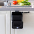 Compost Bin for Kitchen Countertop Under Sink,Bathroom Hanging Small Trash Can with Lid,Mountable Food Waste Bucket,1.3 Gal/5 L Series,Black...
