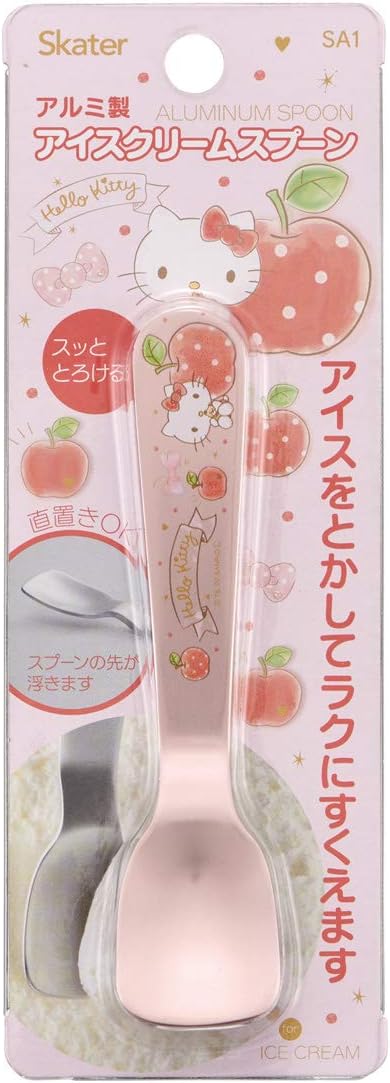 Skater SA1 Aluminum Ice Cream Spoon, Kitty Happiness Girl, Sanrio...
