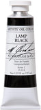 M. Graham Artist Oil Paint Lamp Black 1.25oz/37ml Tube...