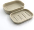 Plastic Soap Dish, Container, Keeps Soap Dry,Easy Cleaning,Drain, Khaki...