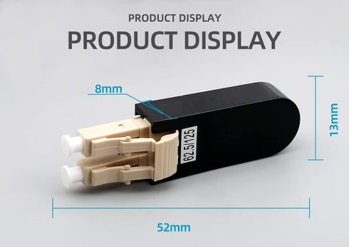 LC/UPC Fiber Optic Circuitors Connector SM & MM Fiber Optic Loopback Adapter LC Interface Signal Loop Connector (LC/UPC MM-62.5/125)...