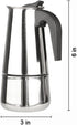 2 Cup/100ml Stainless Steel Moka Espresso Latte Percolator Stove Top Coffee Maker Pot...