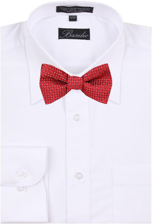 Men's Red Burgundy Silk Self Tie Bowtie Tie Yourself Bow Ties...