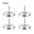 uxcell Mirror Screws Decorative Caps Cover Nails Brushed Stainless Steel 25mm 4pcs...