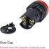 uxcell 8Pcs Red Indicator Light AC/DC 110V, 22mm Panel Mount, for Electrical Control Panel, HVAC, DIY Projects...