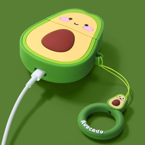 Coralogo Compatible with Airpods 1/2 Cute Case,Cartoon Character Silicone Fruit Airpod Designer Skin Kawaii Funny Fun Cool Keychain Design Cover K...