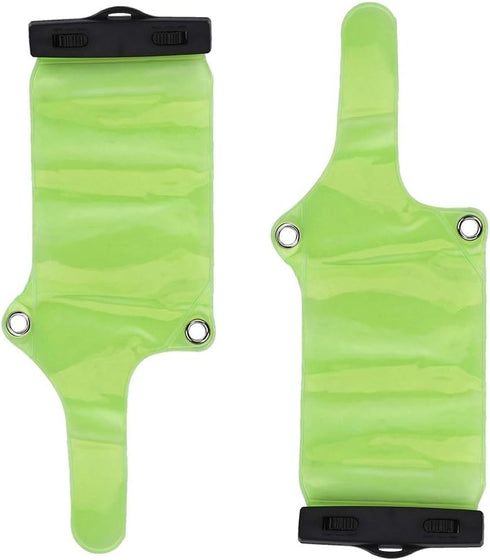 Portable Radio Waterproof Case, PVC Two Way Radio Holder with High Strength ABS Clip Adjustable Elastic Band Rainproof Bag Walkie Talkie Case Elec...