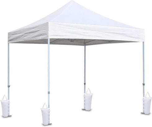 Canopy Weights Bag Leg Weight for Pop up Canopy Tent, Sand Bags for Patio Umbrella Instant Outdoor Sun Shelter (4 Pack - White)...