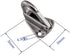 haowei Fender Hook, 2Pcs Fender Hanger Strong 316 Stainless Steel Safety Heavy Hook Marine Spring snap-Type Fender Fender Hanger Suitable for tug ...