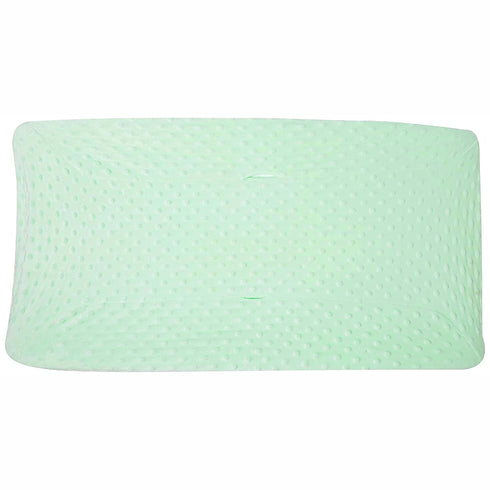 American Baby Company Heavenly Soft Minky Dot Fitted Contoured Changing Pad Cover, Mint Puff, for Boys and Girls...
