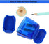 Colored Manual Pencil Sharpeners in Bulk, BOPART 24pcs Small Handheld Pencil Sharpener Dual Holes with Lid for Kids Adults at Classroom School Off...