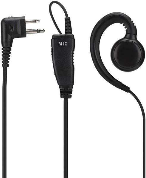 AEH3000-M1A Walkie Talkie Two Way Radio Black Headset Mic for , Modular Design 180° Rotating Speaker Earpiece, ABS Walkie Talkie Earphone High Sou...