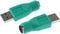 USB to PS2 Adapter 2PCS Green PS/2 Female to USB Male Converter Adapter for Mouse and Keyboard, Green...