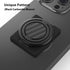 Phone Ring Holder, Phone Grip Finger Kickstand Wireless Charging Friendly, 360°Rotation Phone Ring Grip Stand Work with Magnetic Car Mount for iPh...