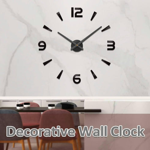 Mintime Large Wall Clock Battery Operated DIY Wall Clock for Modern Decorative Living Room/Office...