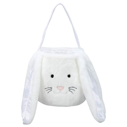 XinblueCo Plush Easter Bunny Basket Easter Buckets with Long Plush Ear Personalized Egg Hunting Easter Bags,BunnyEaster Tote Bags for Easter Decor...