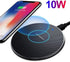 Wireless Charger, 10W Qi-Certified Charging Pad with Control Technology Compatible with (iPhone 15/14 /13/12/ 11/ XR/XS/ 8 Plus) for Samsung Galax...